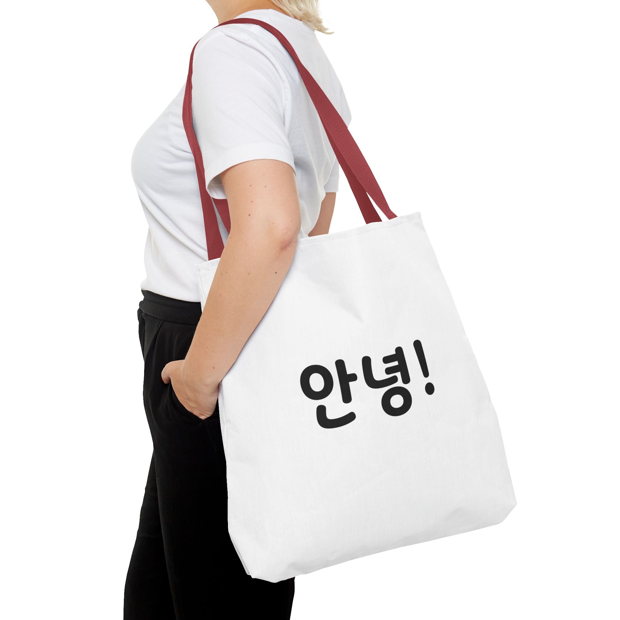 Hello / 안녕! Printed Tote Bag
