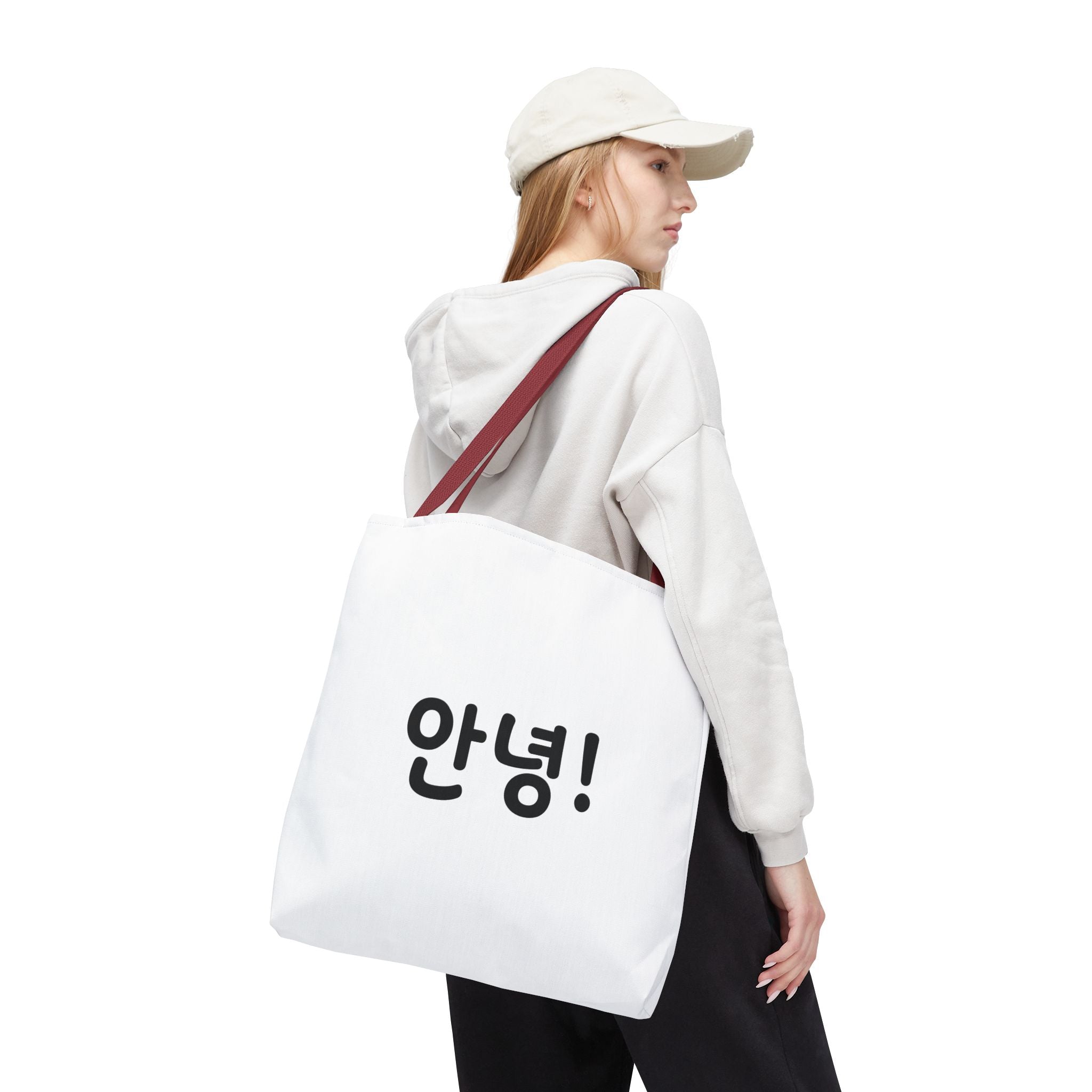 Hello / 안녕! Printed Tote Bag